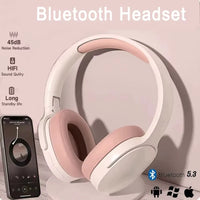 Stereo Surround Sound Headsets Wireless Bluetooth Headphone Over Ear Sports Gamer Earphone TF/AUX Music Player with Mic Handfree